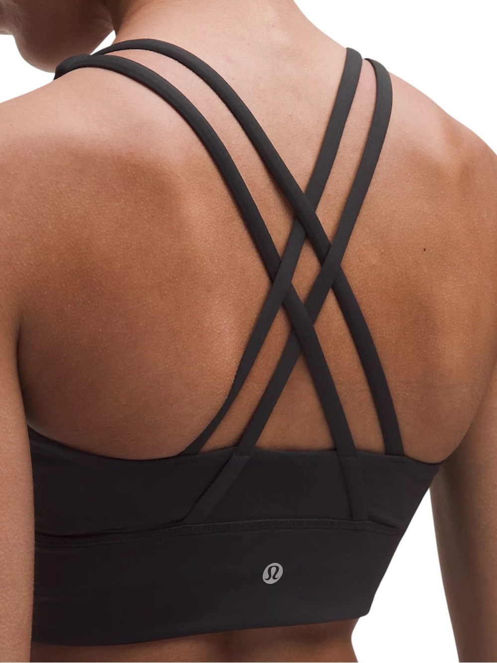 Lululemon Women’s Black Medium Yoga Support Energy Longline Sports Bra- Size 8
